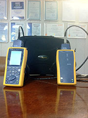 Тестирование СКС анализатором Fluke Networks DTX-1800